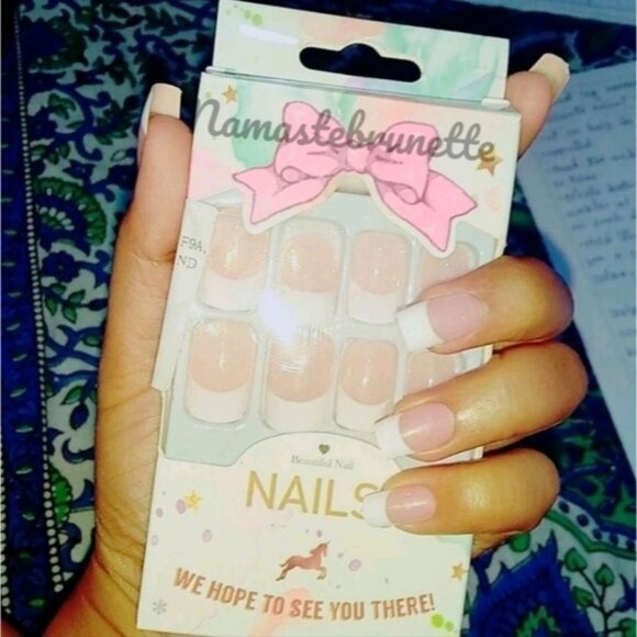2/$16 French Manicure Press On Nails - Picture 9 of 16